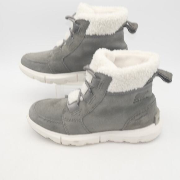 NEW Sorel Women's 5.5  Explorer II Carnival Cozy WP Insulated Boots Quarry Gray - Picture 3 of 9